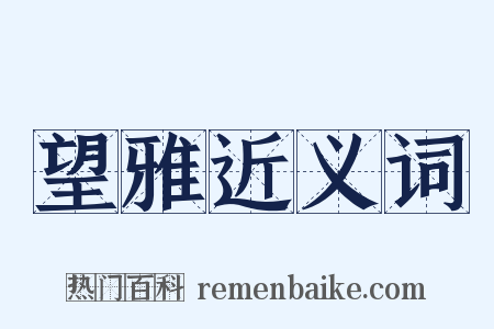 望雅近义词是什么意思的图片